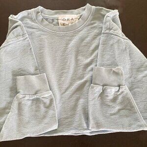 OKA KIE Cropped Sweater 100% Cotton